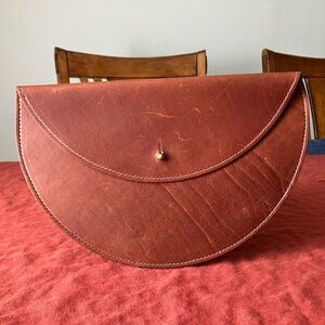Urban Southern Leather Half-Moon Clutch